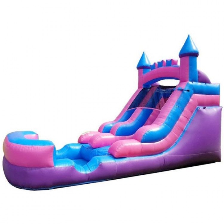 Kids Pink Castle Water Slide